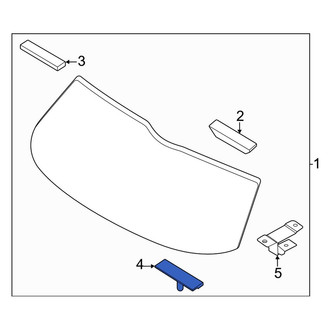 Kia OE - Back Glass Spacer