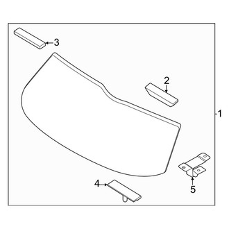 Kia OE - Lift Gate - Glass (EX / LX / S / SX / SX Prestige / X-Line EX / X-Line S / X-Line SX Prestige)