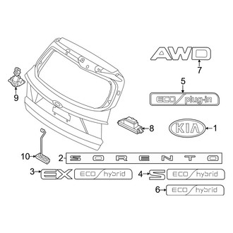 Kia OE - Lift Gate - Exterior Trim