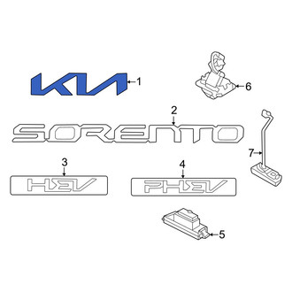 Kia OE - Rear Hatch Emblem