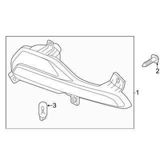 Kia OE - Rear Lamps - Backup Lamps (1-Piece Rear Bumper), (EX / LX / S / SX / SX Prestige / X-Line EX / X-Line S / X-Line SX Prestige)