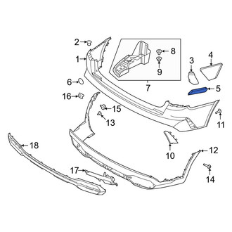 Kia OE - Rear Left Lower Bumper Cover Insulator