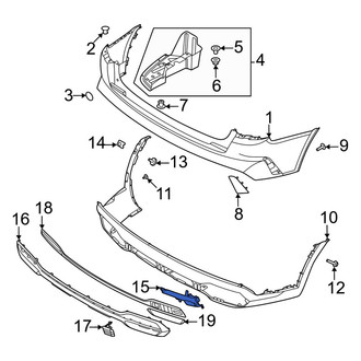 Kia OE - Rear Left Back Up Light Assembly