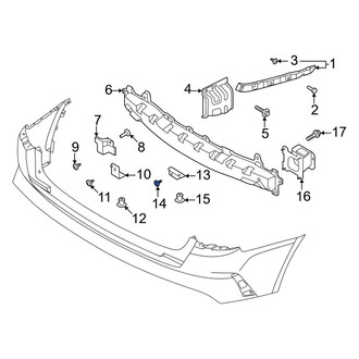 Kia OE - Bumper Impact Bar Screw