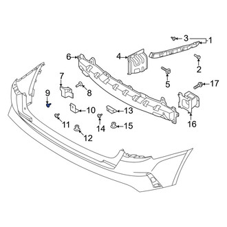 Kia OE - Bumper Impact Bar Screw