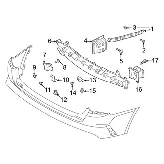 Kia OE - Rear Bumper - Bumper & Components (Structure & Mounting), (Hybrid EX / Hybrid S / Plug-In Hybrid SX / Plug-in Hybrid SX Prestige)