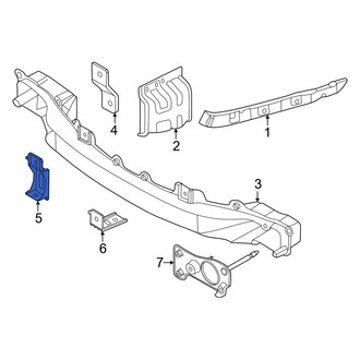 Kia OE - Rear Lower Outer Bumper Impact Bar Bracket