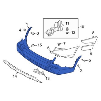 Kia OE - Rear Left Upper Bumper Cover