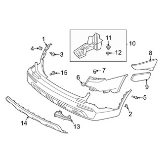 Kia OE - Rear Bumper - Bumper & Components (Bumper Cover & Trim), (LX / X-Line EX / X-Line S / X-Line SX Prestige)