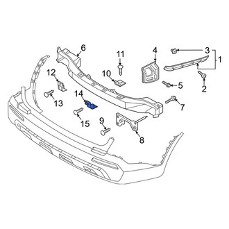Kia OE - Rear Lower Center Bumper Impact Bar Bracket