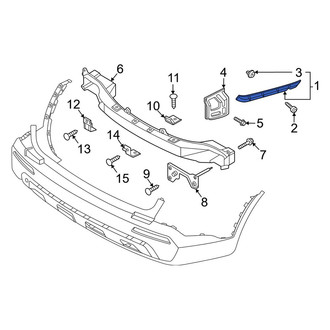Kia OE - Rear Left Upper Bumper Cover Bracket