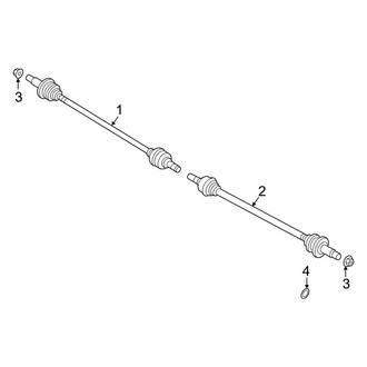 Kia OE - Rear Suspension - Axle Shaft & Joints (Hybrid EX / Hybrid S / Plug-In Hybrid SX / Plug-in Hybrid SX Prestige AWD)