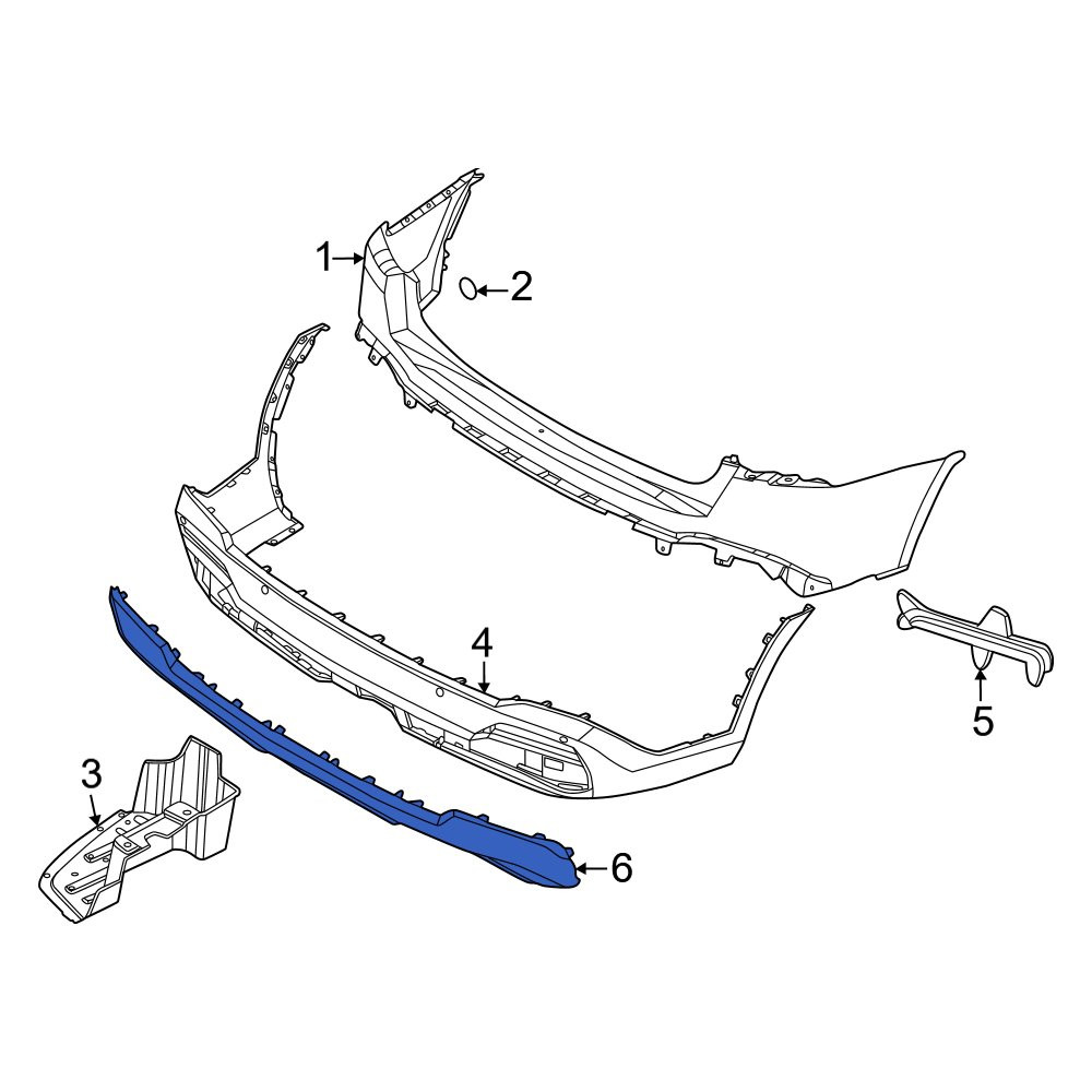 Kia OE 86671R5AB0 - Rear Bumper Trim