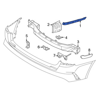 Kia OE - Rear Left Upper Bumper Cover Bracket