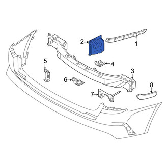 Kia OE - Rear Left Lower Bumper Cover Bracket