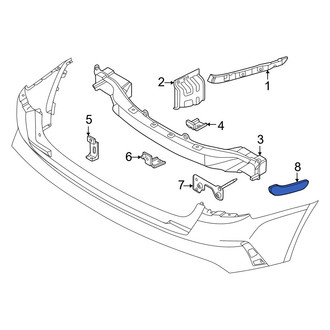 Kia OE - Rear Right Bumper Cover Insulator