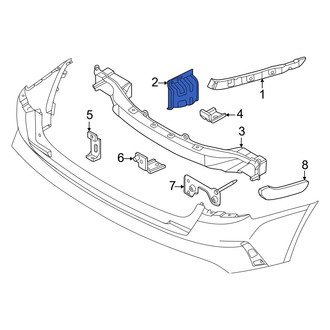 Kia OE - Rear Left Lower Bumper Cover Bracket