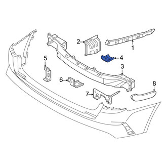 Kia OE - Rear Upper Bumper Impact Bar Bracket