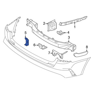 Kia OE - Rear Lower Outer Bumper Impact Bar Bracket