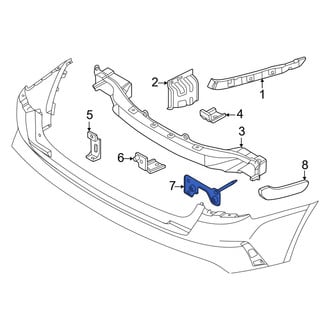 Kia OE - Rear Left Bumper Impact Bar Bracket