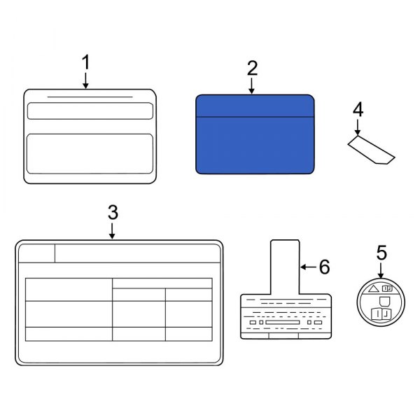 A/C System Information Label