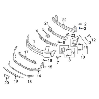 Kia OE - Front Upper Bumper Cover Screw