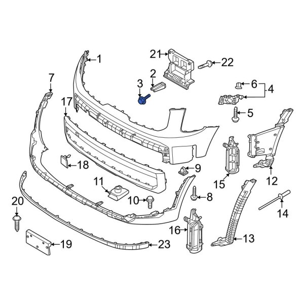 Bumper Cover Bolt