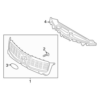 Kia OE - Front Bumper & Grille - Grille & Components
