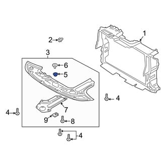 Kia OE - Floor Pan Splash Shield Clip