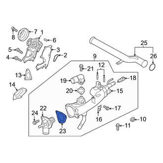 Kia OE - Engine Coolant Thermostat Gasket