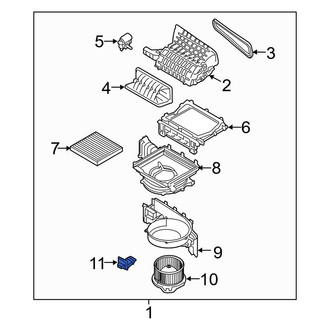 Kia OE - Front HVAC Blower Motor Resistor