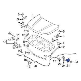 Kia OE - Hood Release Handle Bracket