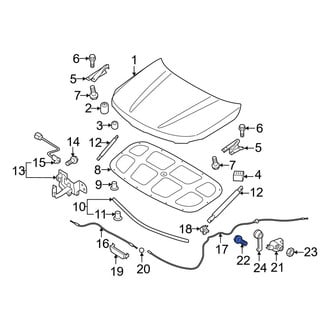 Kia OE - Hood Release Handle Screw
