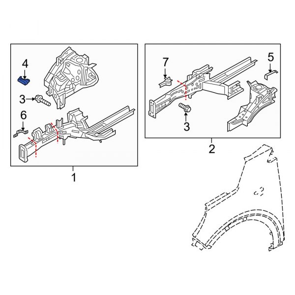 Fender Apron Bracket