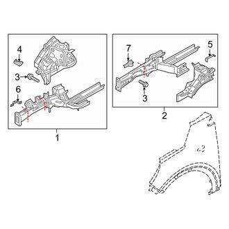 Kia OE - Fender - Structural Components & Rails