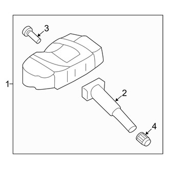 Kia OE - Electrical - Tire Pressure Monitor Components (EX / EX X-Line / EX X-Pro / LX / S / SX / SX Prestige / SX Prestige X-Line / SX Prestige X-Pro / SX X-Line)