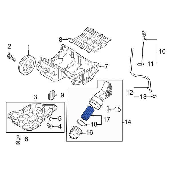 Engine Oil Filter Element