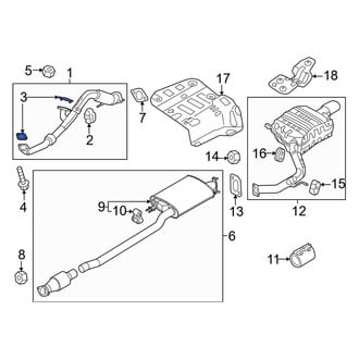 Kia OE - Front Left Exhaust Crossover Gasket