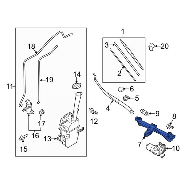 Windshield Wiper Linkage