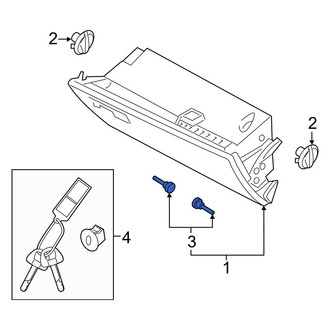 Kia OE - Front Glove Box Door Hinge Pin