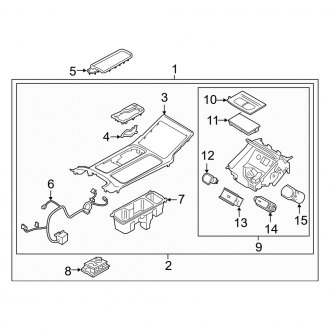 2022 Kia Telluride Center Consoles & Parts — CARiD.com