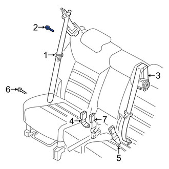 Kia OE - Lower Seat Belt Lap and Shoulder Belt Bolt