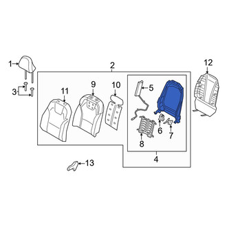 Kia OE - Front Right Seat Back Frame