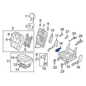 Kia OE - Center Right Seat Trim Panel Bracket