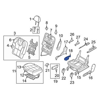 Kia OE - Center Right Seat Trim Panel Bracket