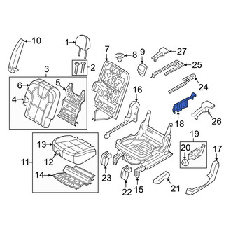 Kia OE - Center Left Seat Trim Panel Bracket