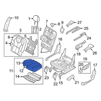 Kia OE - Center Left Seat Cover