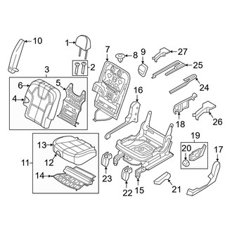 Kia OE - Seats & Tracks - Second Row Seats (7 Passenger, Left Side), (SX Prestige)