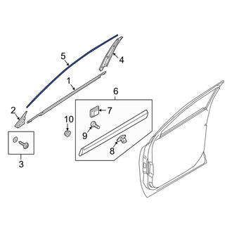 Kia OE - Front Left Door Reveal Molding