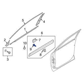 Kia OE - Door Molding Screw